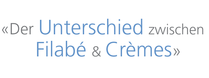 Der Unterschied zu einer Crème
